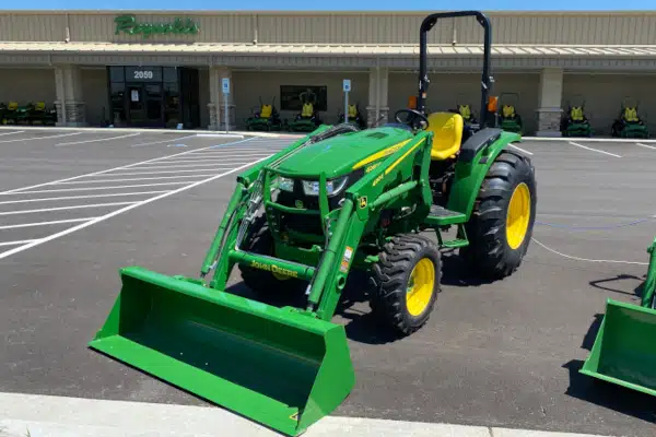 Source: Equipment Radar. John Deere 400E compact tractor at <a href="/reynolds">Reynolds Farm Equipment</a> Lebanon
